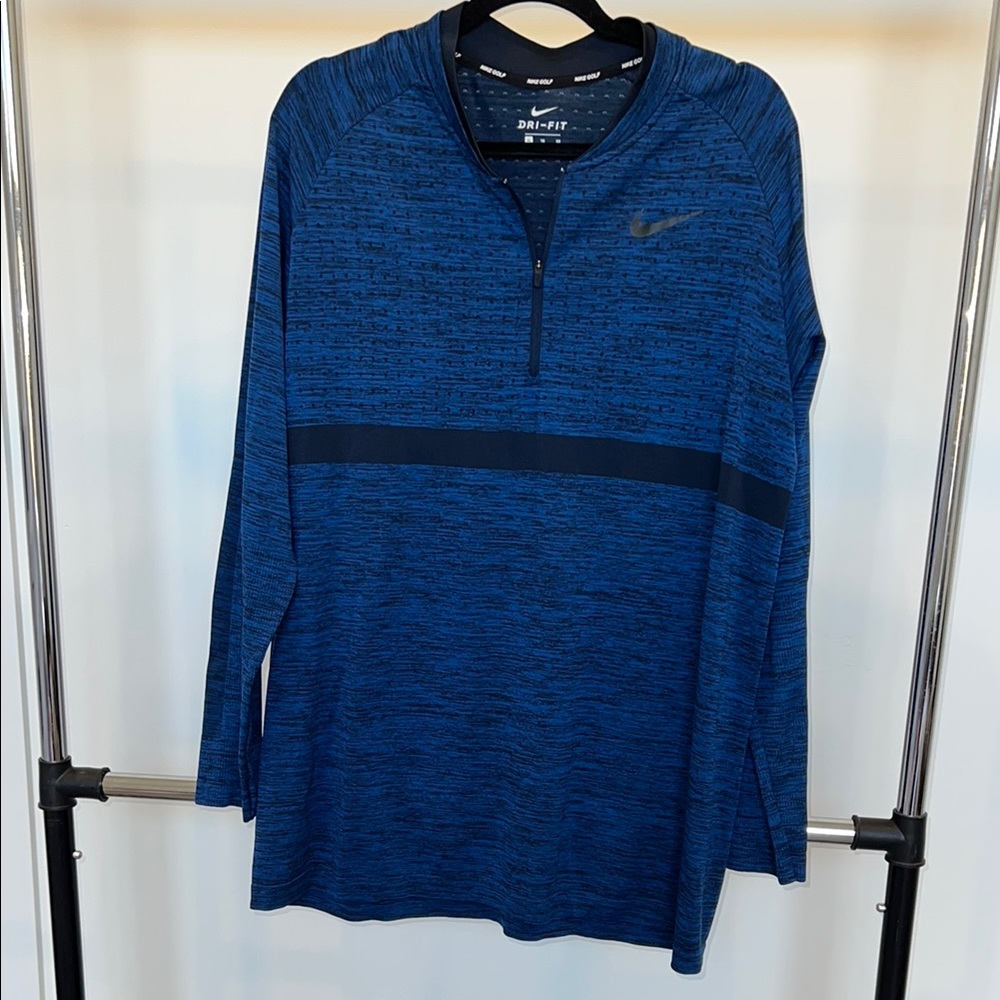 Nike Blue Long Sleeve Half Zip